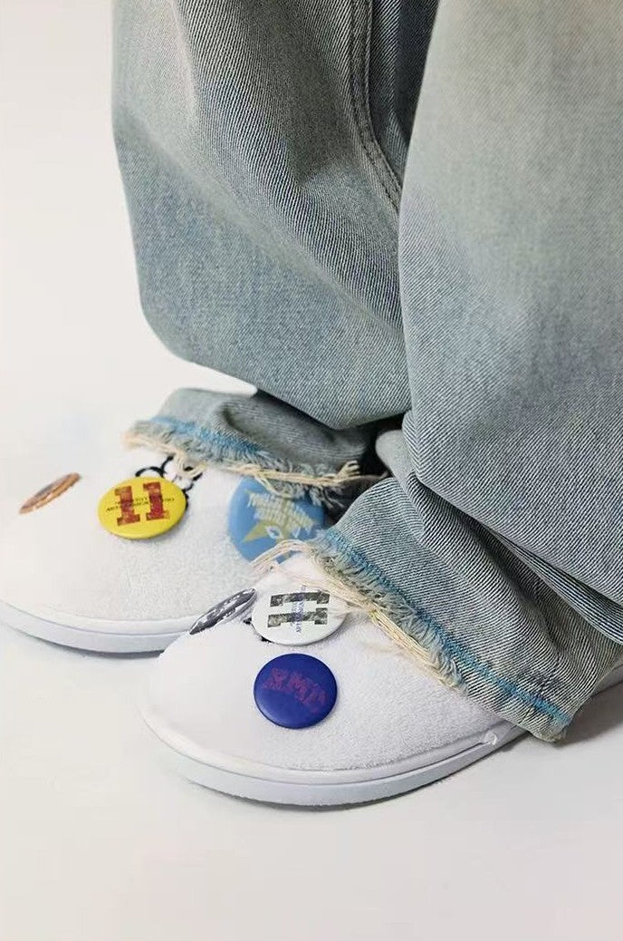 REMEDY Retro Washed Frayed Jeans