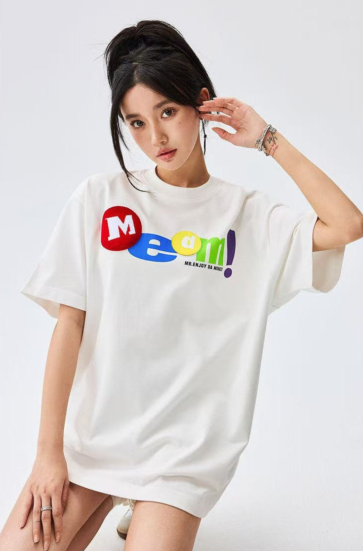 MEDM Toothbrush Embroidered M Short-sleeved T-shirt