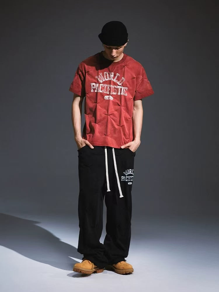 REMEDY Loose Straight Pleated Casual Pants