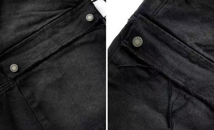 REMEDY Washed Fringed Cargo Shorts