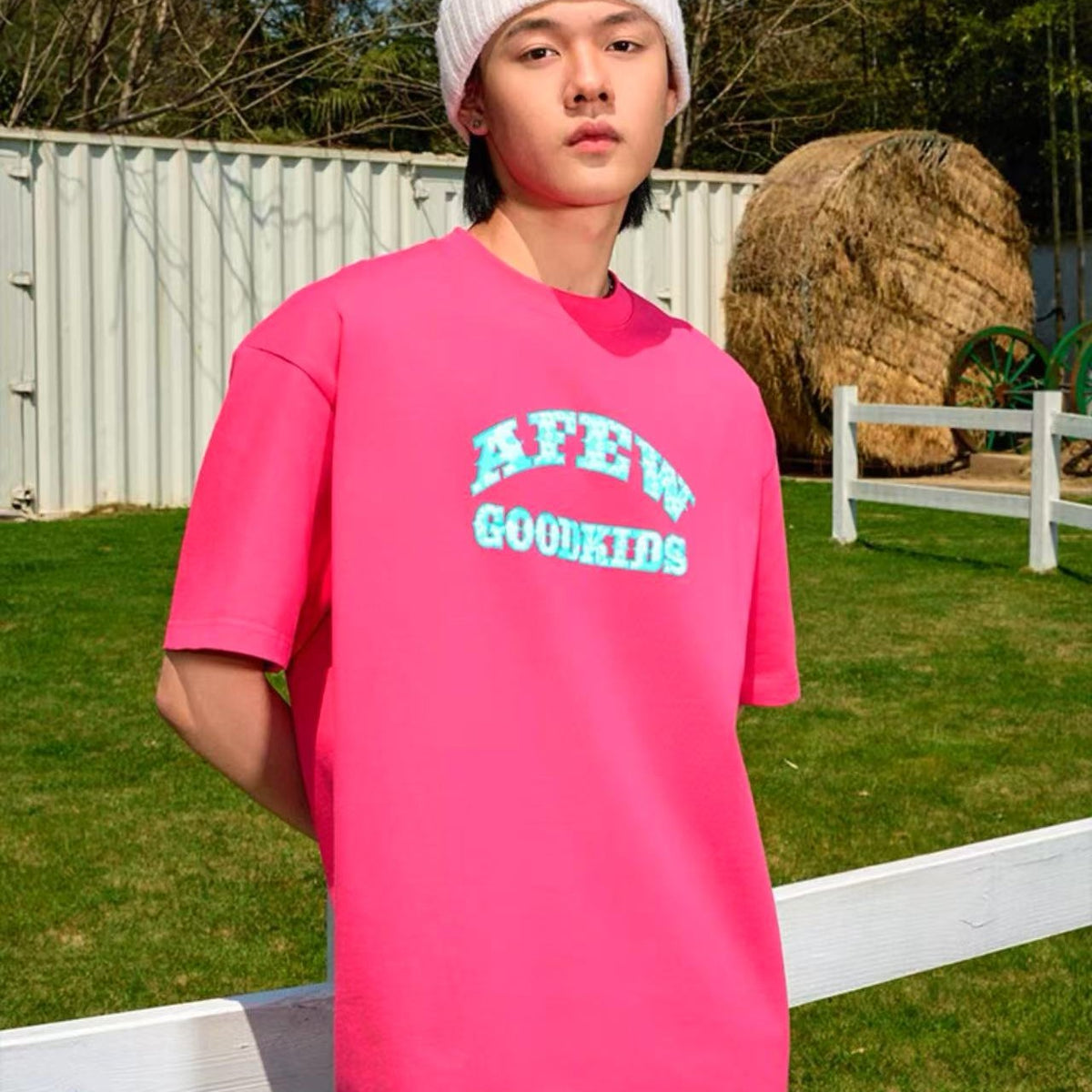 AFGK Flocked Short-sleeve T-shirt