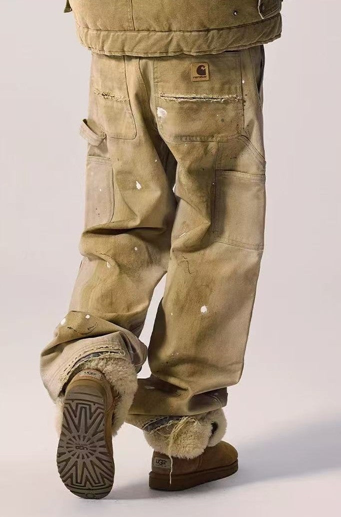 REMEDY Retro Splash Ink Straight-leg Cargo Pants