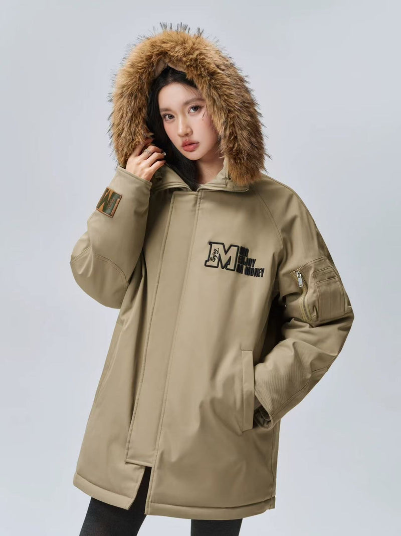 MEDM Fur Collar Long Down Parka