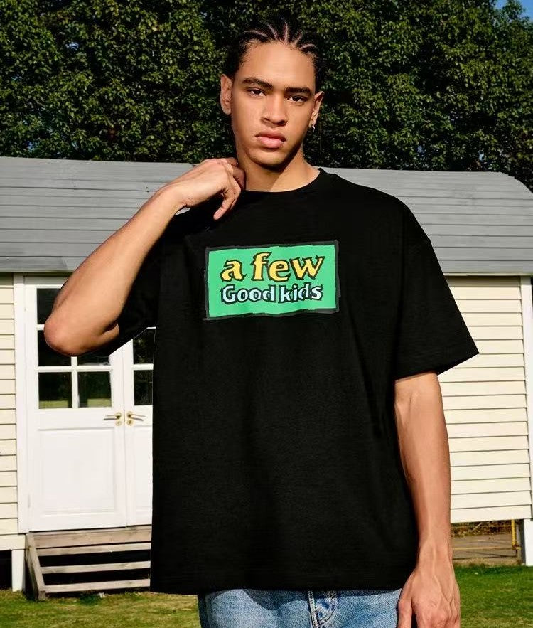 AFGK Graffiti Print Short-sleeve T-shirt