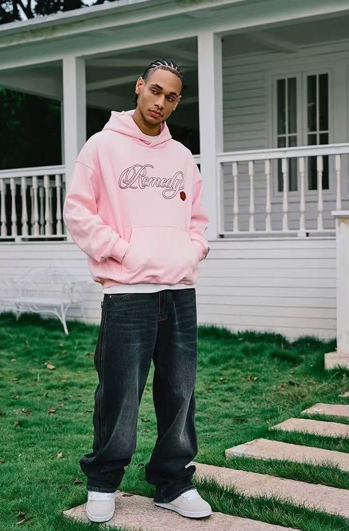 REMEDY Metal Postmark Logo Embroidery Hoodie