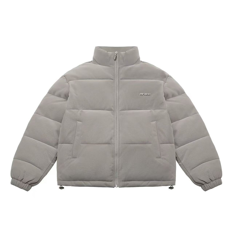 BIPOLAR Crocodile Pattern Metal Logo Cotton Jacket