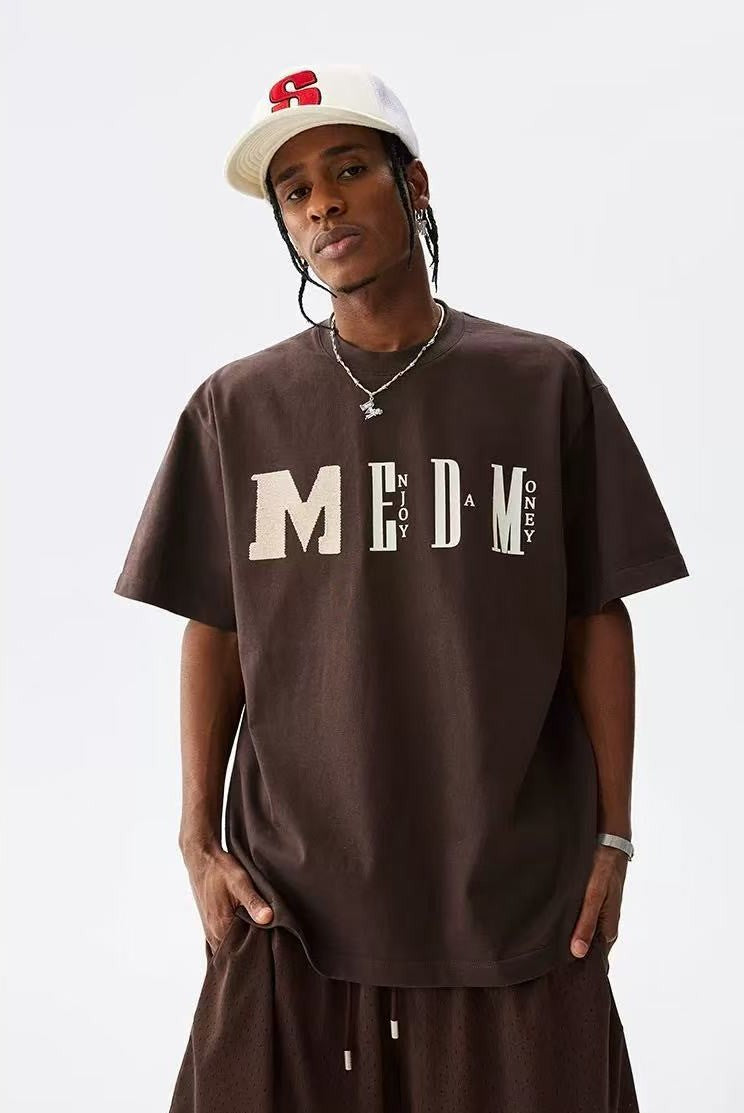 MEDM Chunky Knitted Short-sleeve T-Shirt