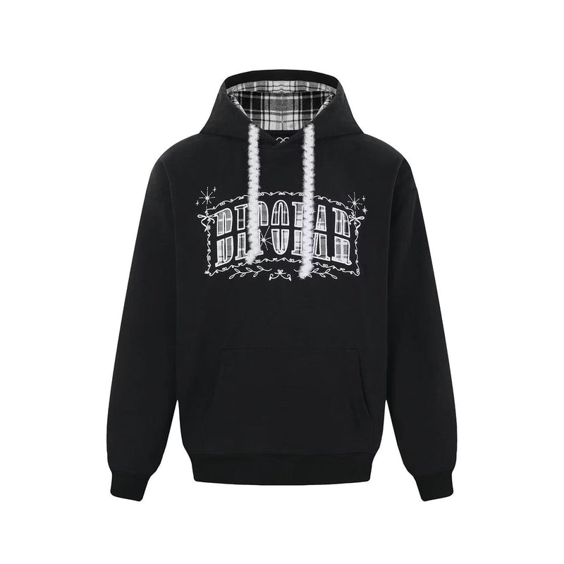 BIPOLAR Plaid Star Hoodie