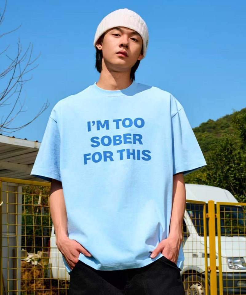 AFGK Slogan Ring LOGO Short-sleeved T-shirt