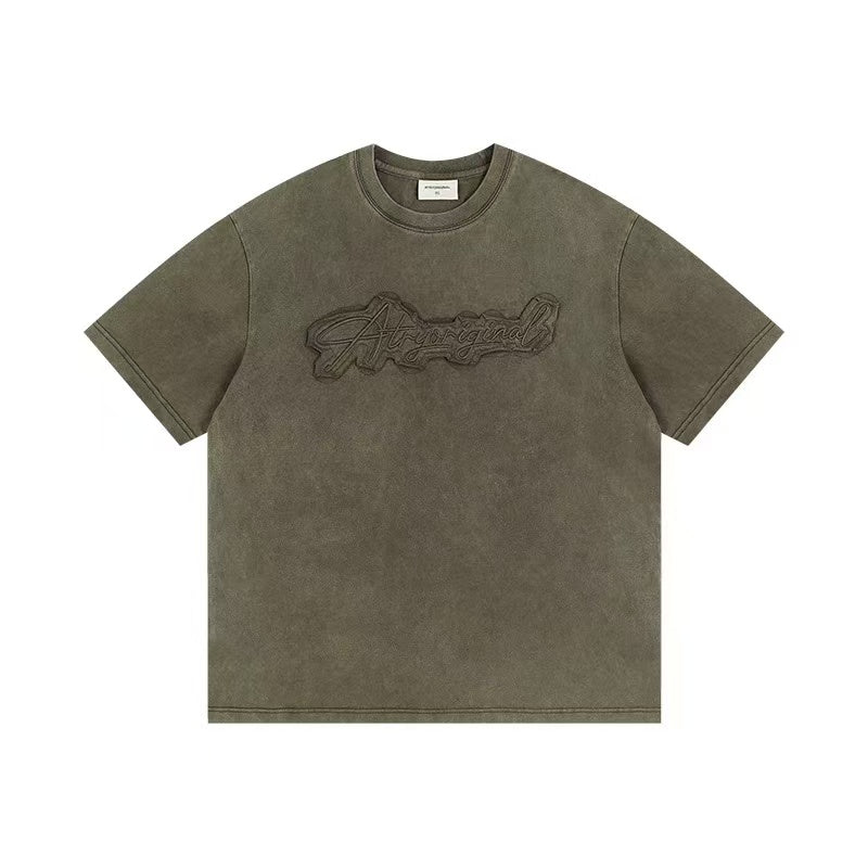 ATRY LOGO Washed Patch Embroidered T-shirt