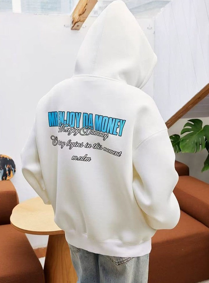 MEDM Four-letter Logo Air Layer Zipper Sweatshirt