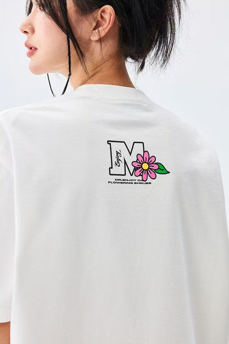 MEDM Hydrangea Design Short-sleeved T-shirt