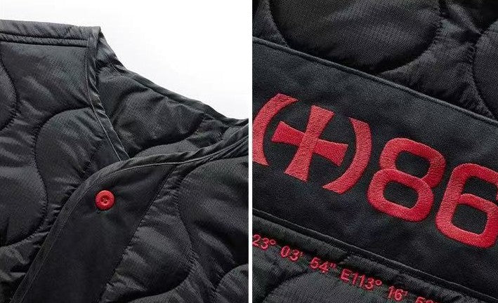 REMEDY Embroidered Cotton Padded Jacket