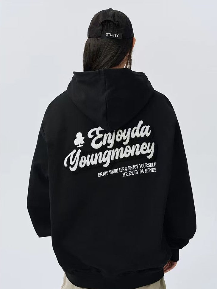 MEDM Retro Logo Towel Embroidered Zipper Hoodie