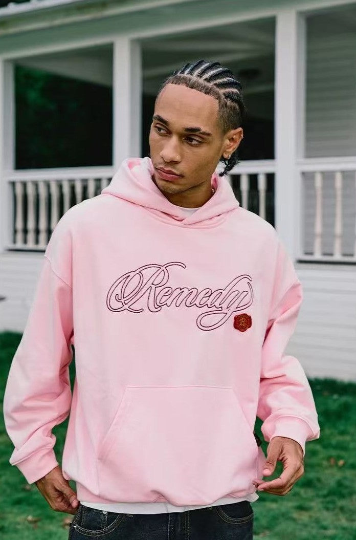 REMEDY Metal Postmark Logo Embroidery Hoodie