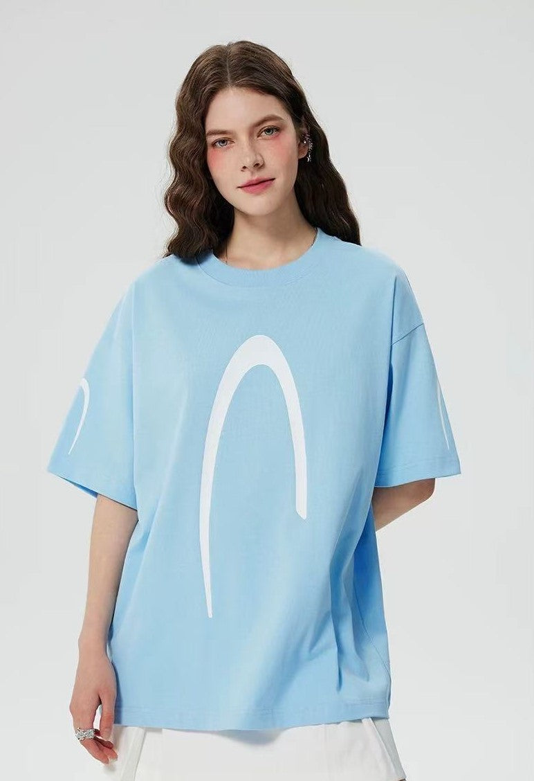 ACHOCK Street Wear Simple Basic Printed T-shirt