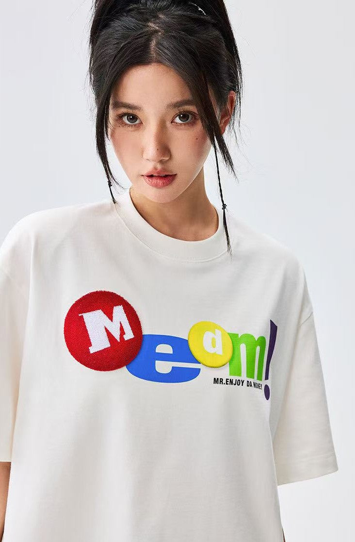 MEDM Toothbrush Embroidered M Short-sleeved T-shirt