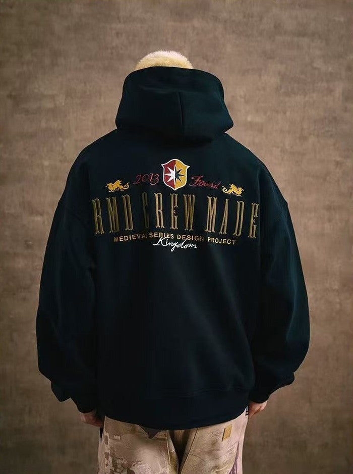 REMEDY Logo Embroidered Fleece Hoodie