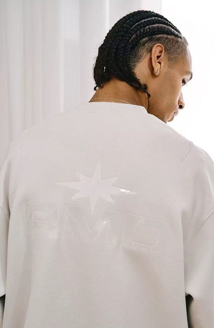 REMEDY Octagram Star Logo Print Sweater
