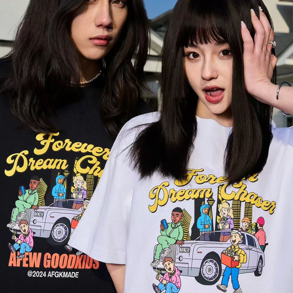 AFGK Urban Print Night View T-shirt