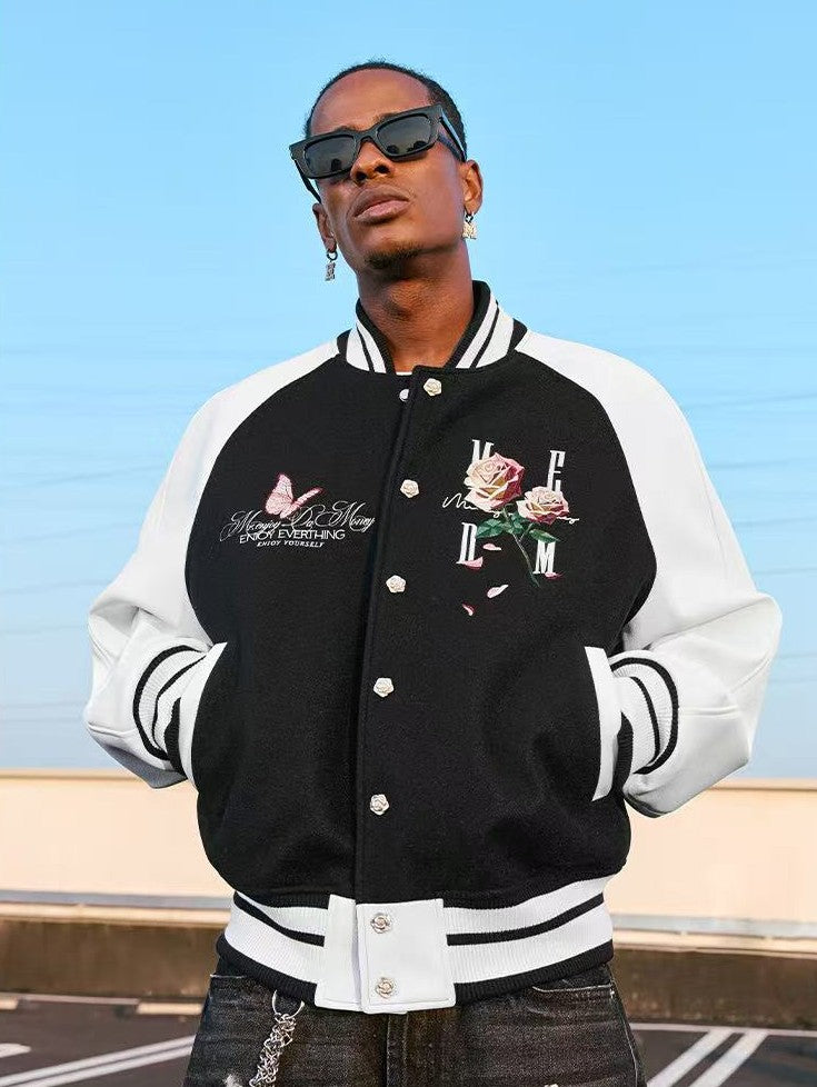 MEDM Origami Rose Baseball Jacket
