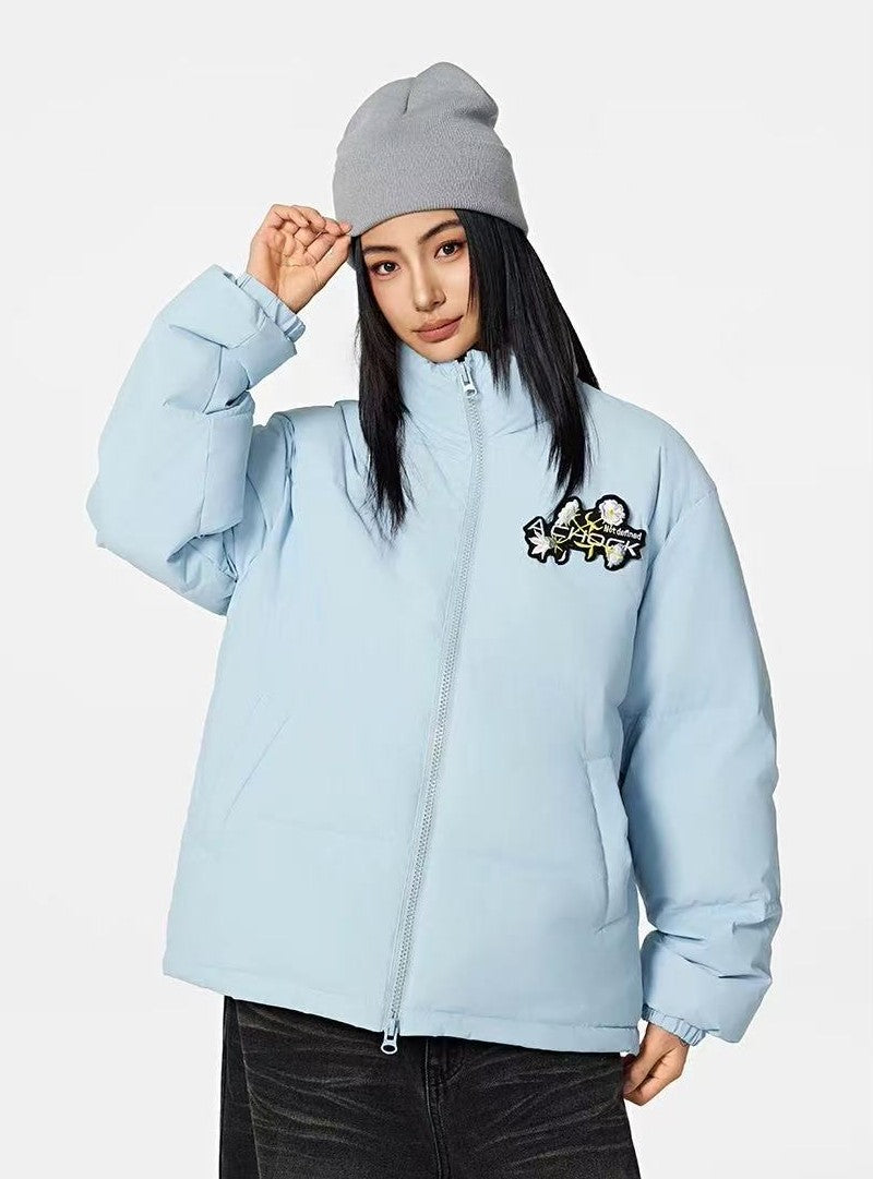 ACHOCK Logo Design Velcro Down Jacket