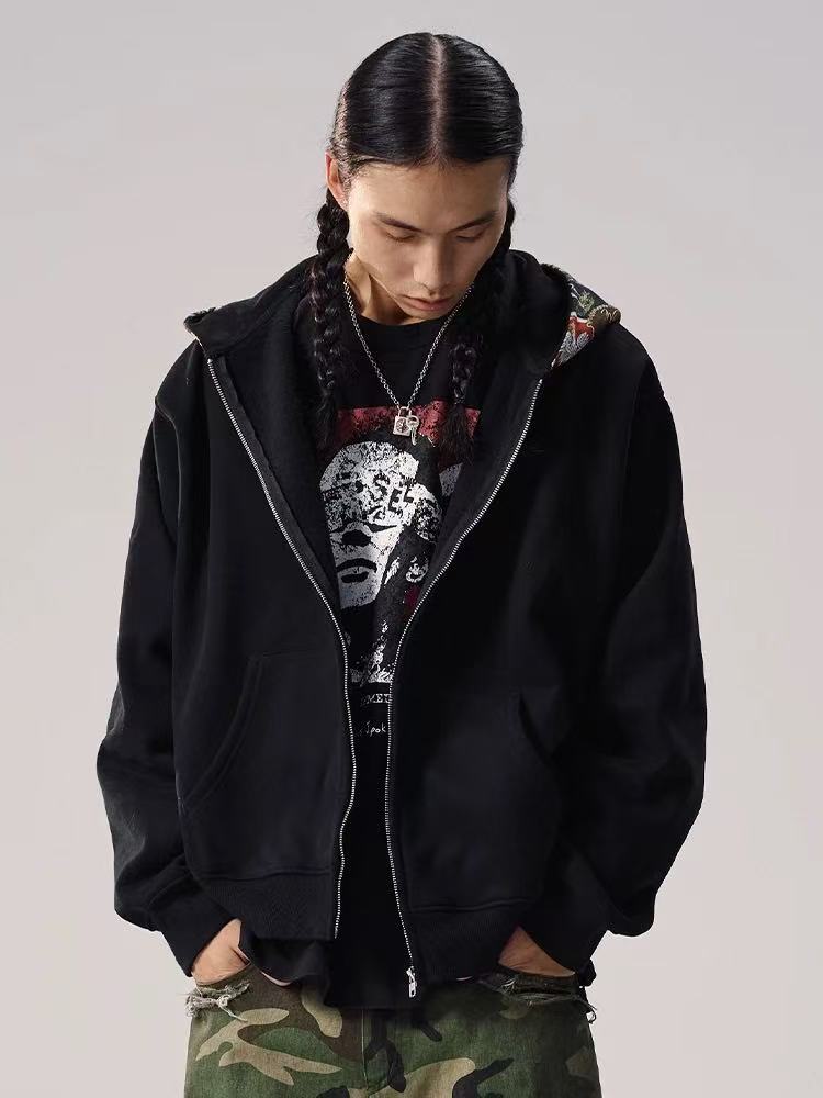 REMEDY Logo Print Hooded Sweatshirt