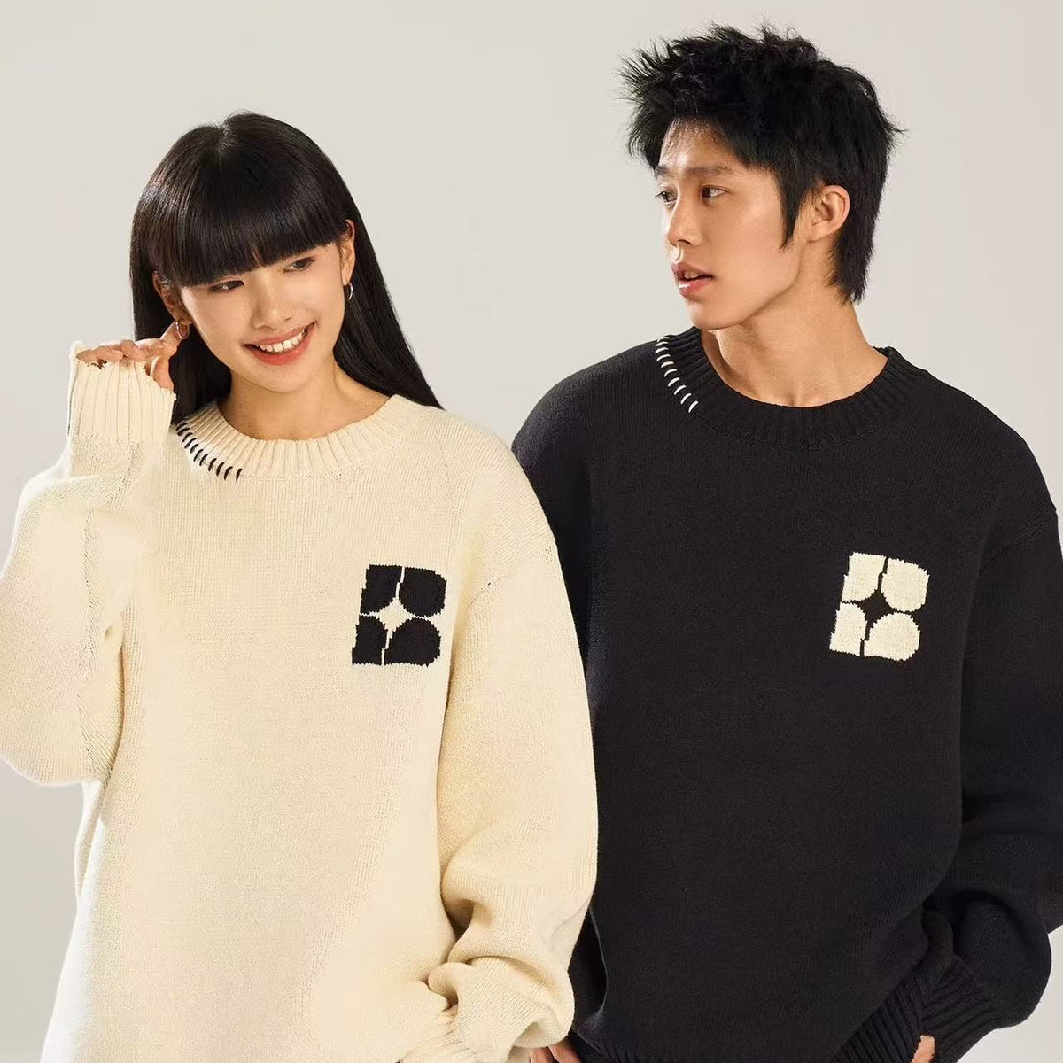 BIPOLAR Basic Destruction Pullover Sweater