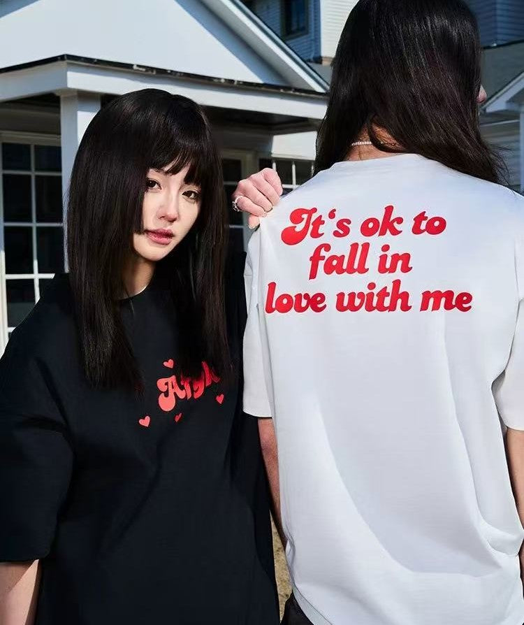 AFGK  Hearts Scattered Short Sleeve T-Shirt