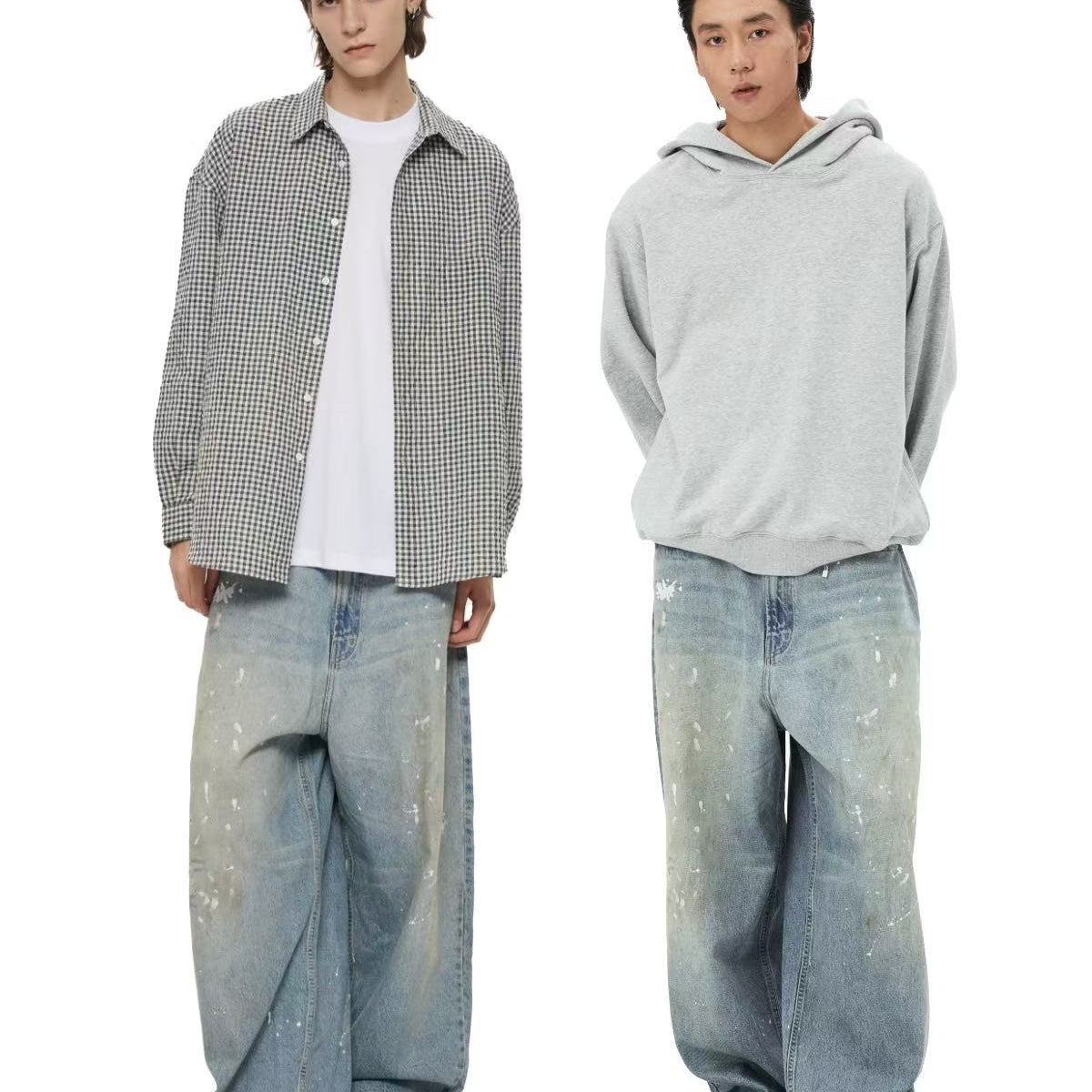 WASSUP Splash paint vintage Wash Denim Jeans