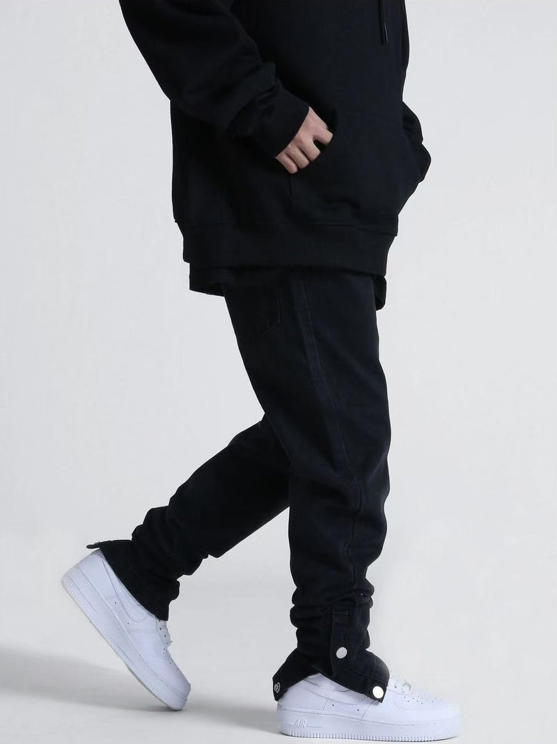 ACHOCK  Ankle Button Jeans