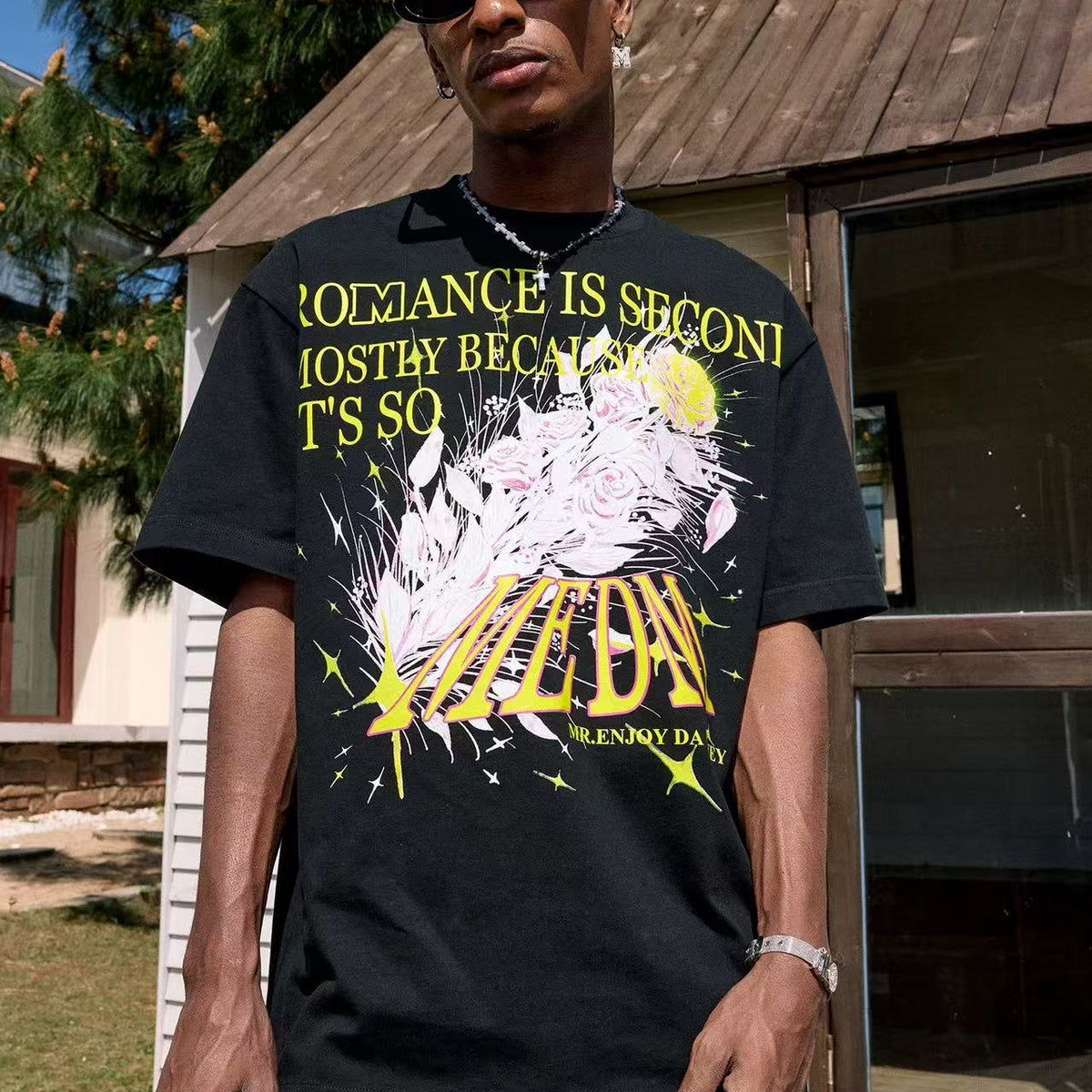 MEDM Crystal Rose Short Sleeve T-Shirt