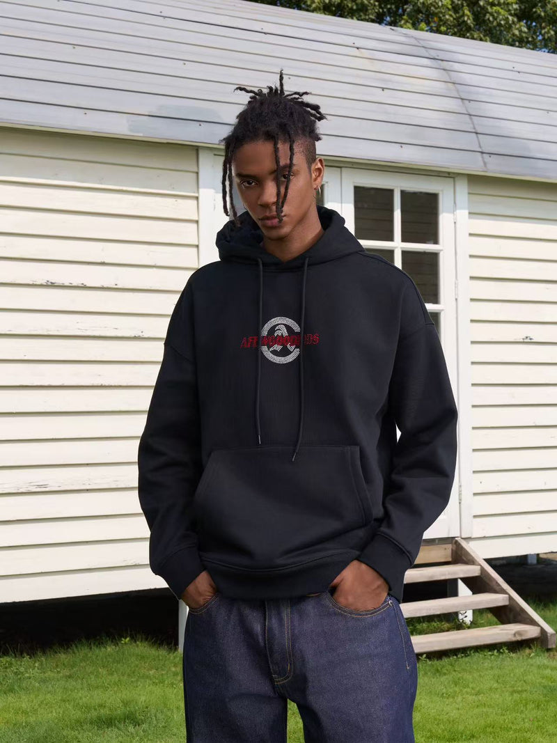 AFGK Hot Drill Contrasting Color Hoodie