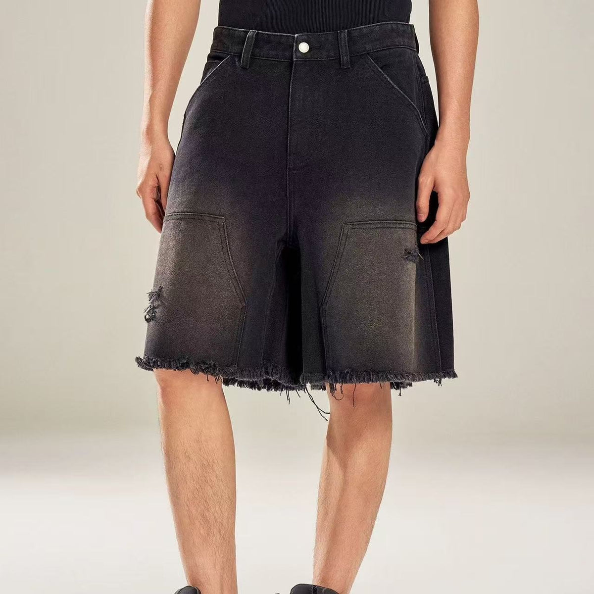 BIPOLAR Retro Denim Shorts