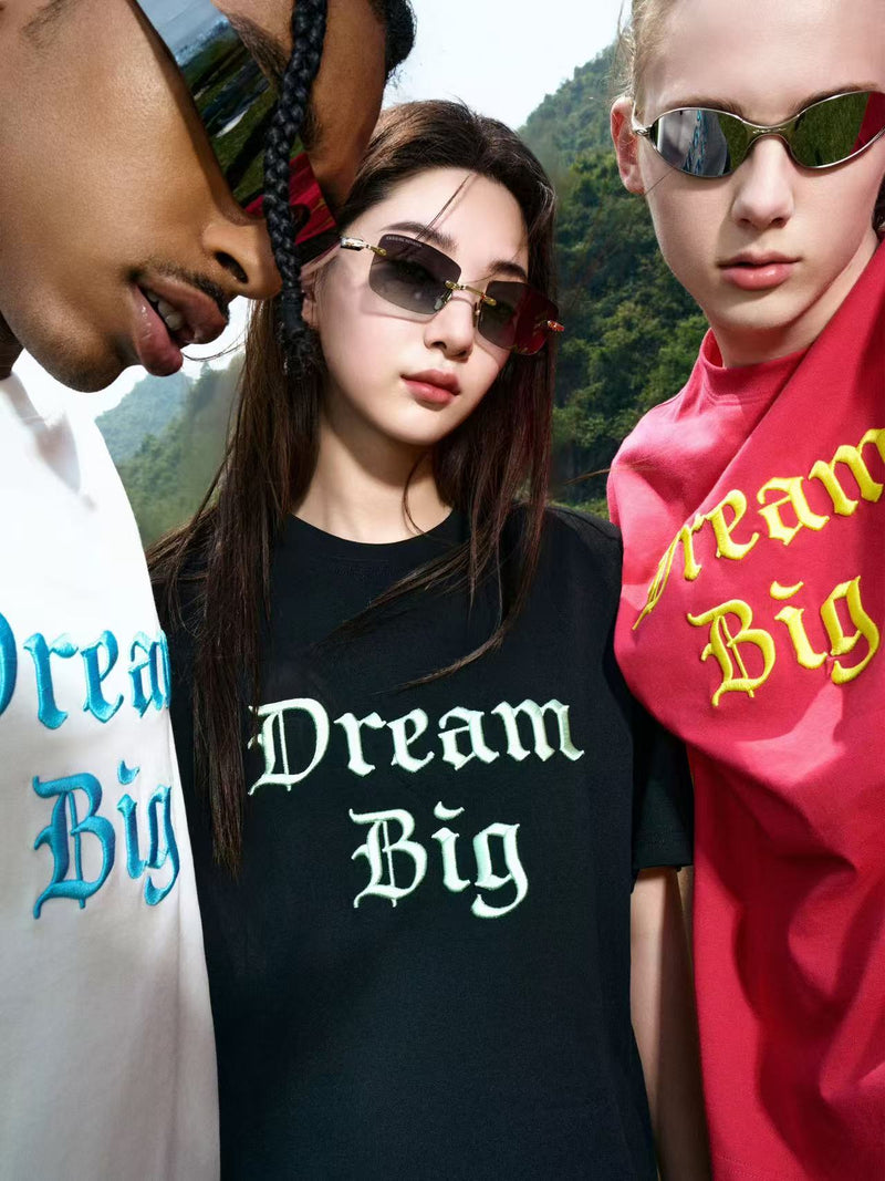 AFGK Big Dreamer Lettering Embroidered T-shirt