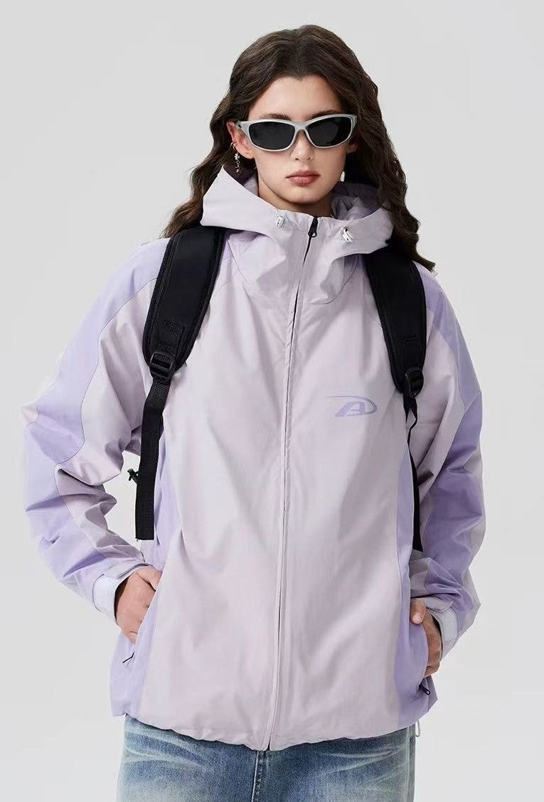 ACHOCK Logo Print Simple Outdoor Jacket
