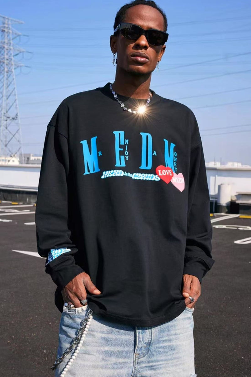 MEDMx88rising Co-branded Printed Long-sleeved T-shirt