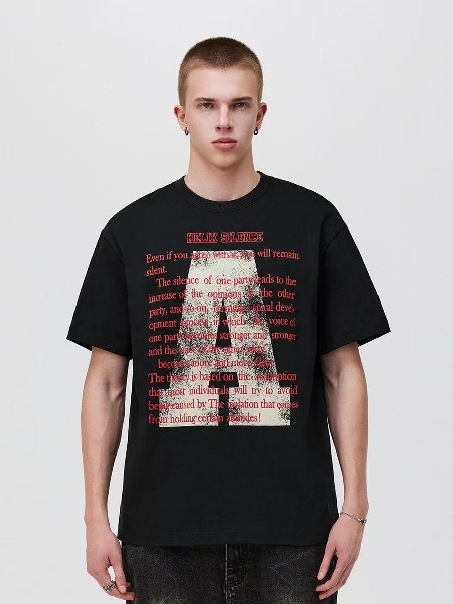 ATRY  "Big A" letter short sleeve T-shirt