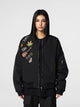 ACHOCK Badge Embroidered Heavy Duty Bomber Jacket