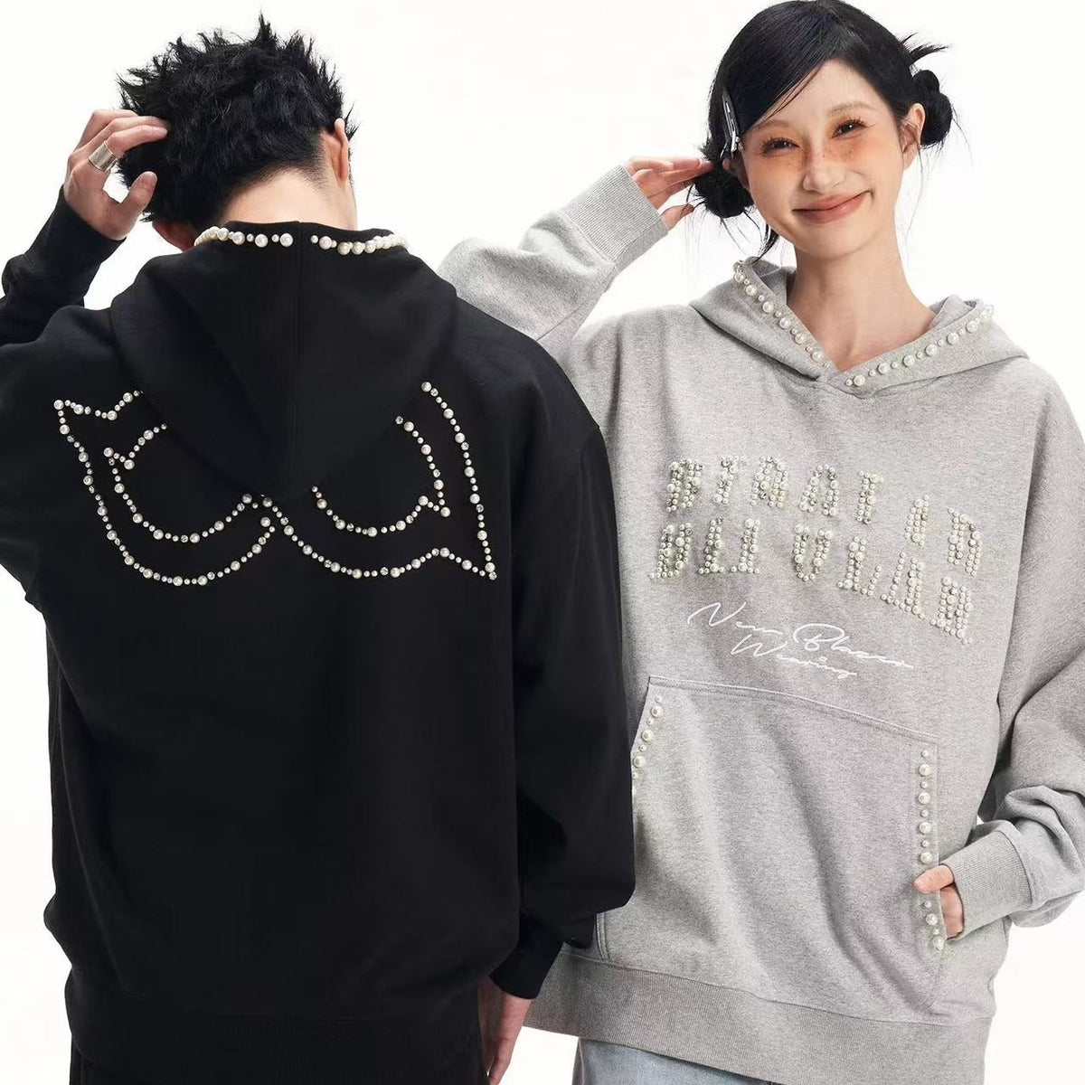 BIPOLAR Pearl Logo Designed Hoodie