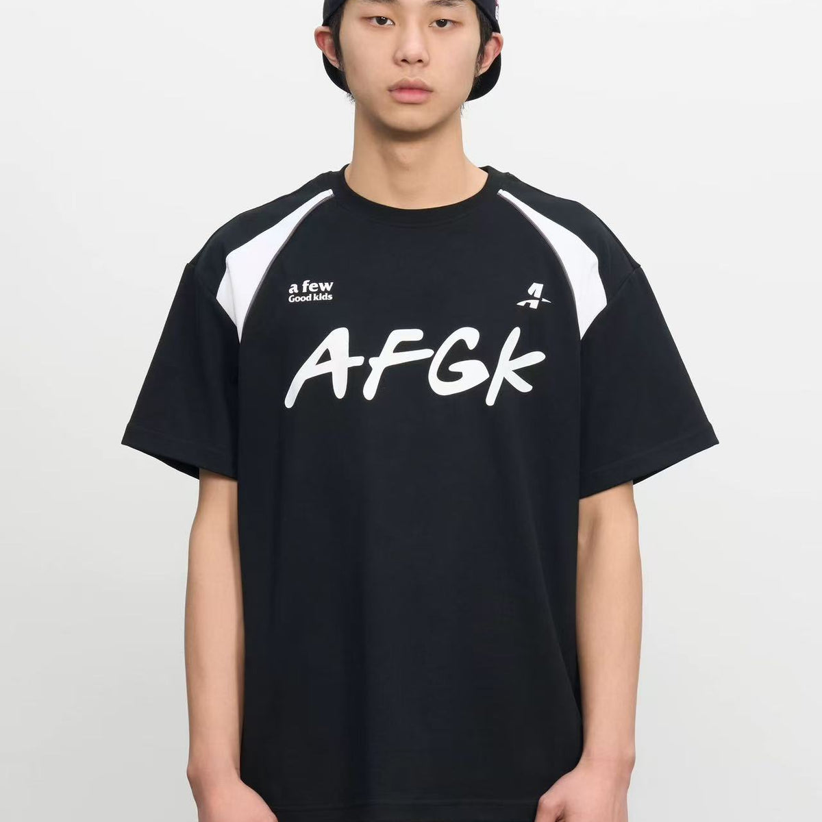 AFGK Mesh Panel Short-sleeved T-shirt