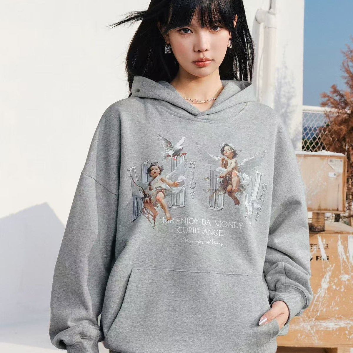 MEDM Angel Dove Printed Hoodie