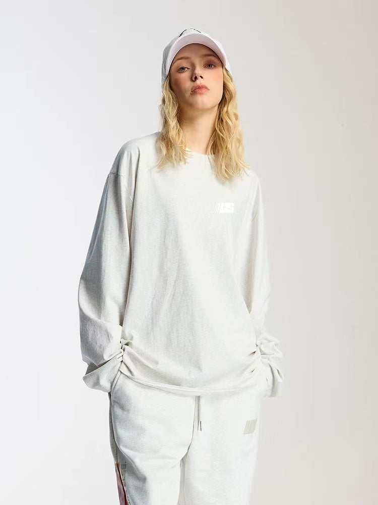 ICONSLAB Foam Logo Flag Printed Long Sleeve T-shirt