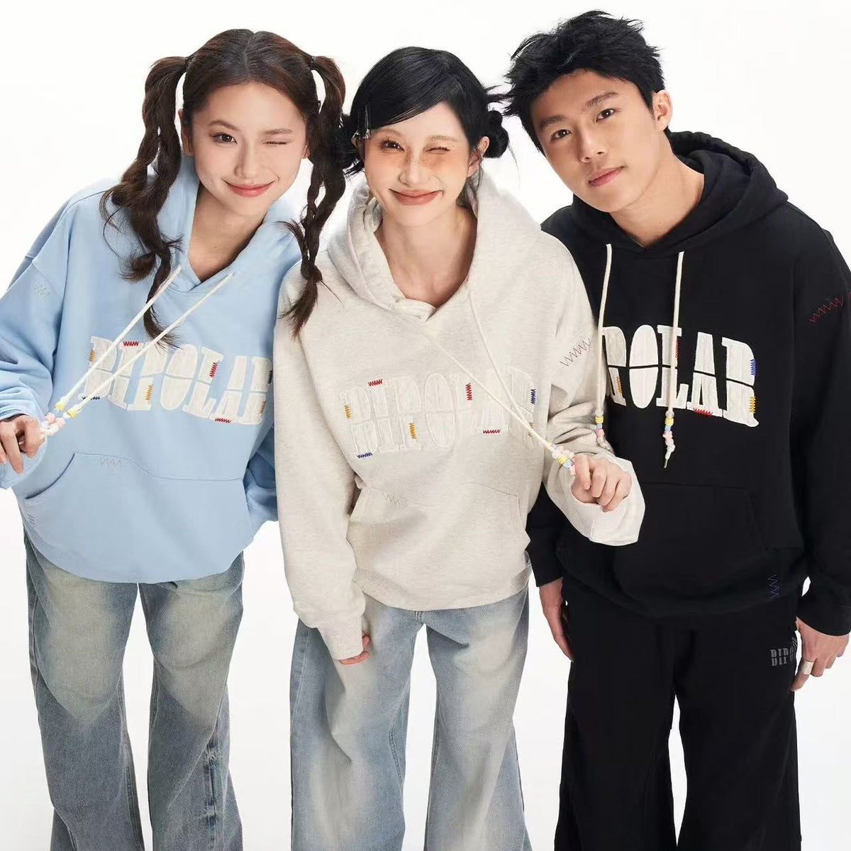 BIPOLAR Patchwork Hoodie