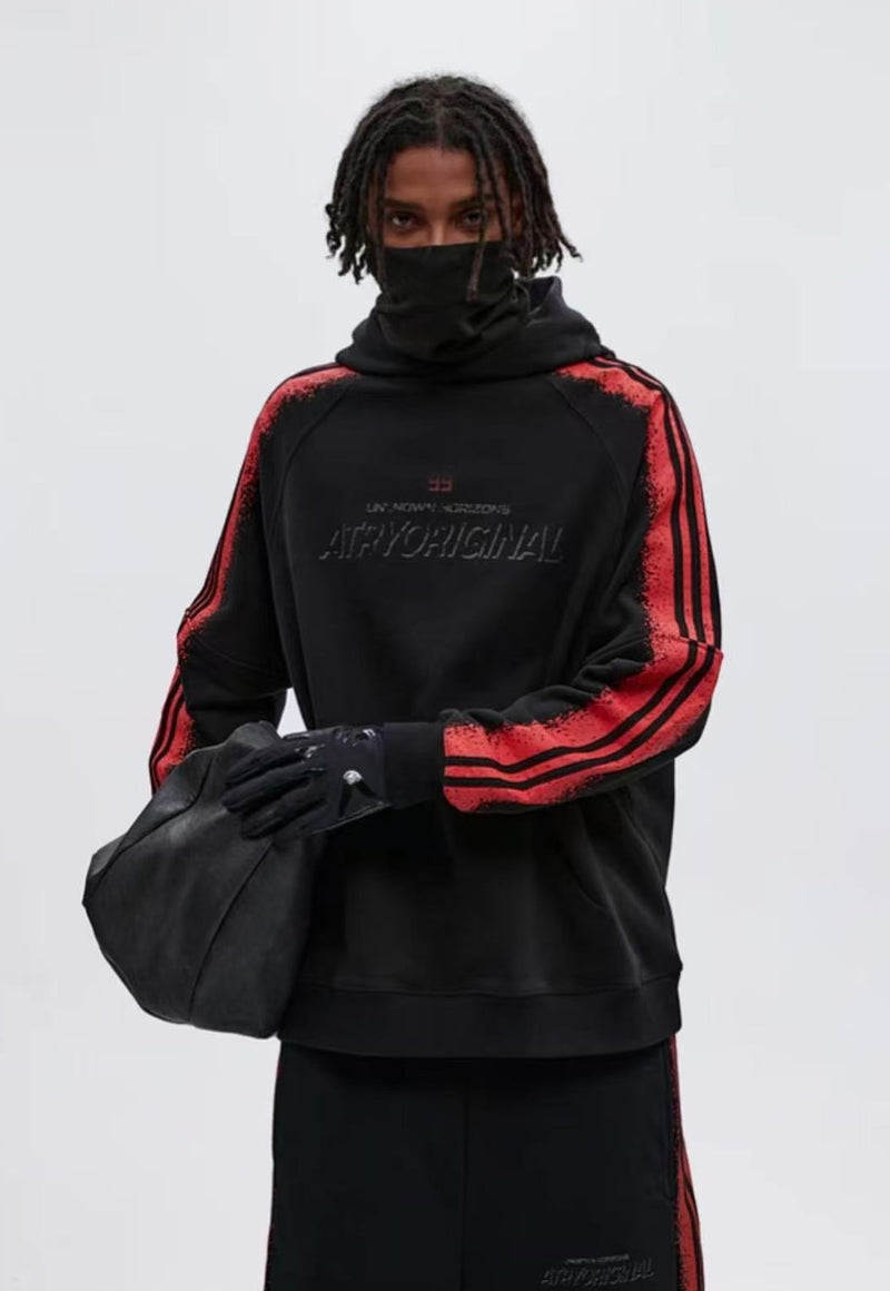 ATRY Printed Contrast Web Hoodie