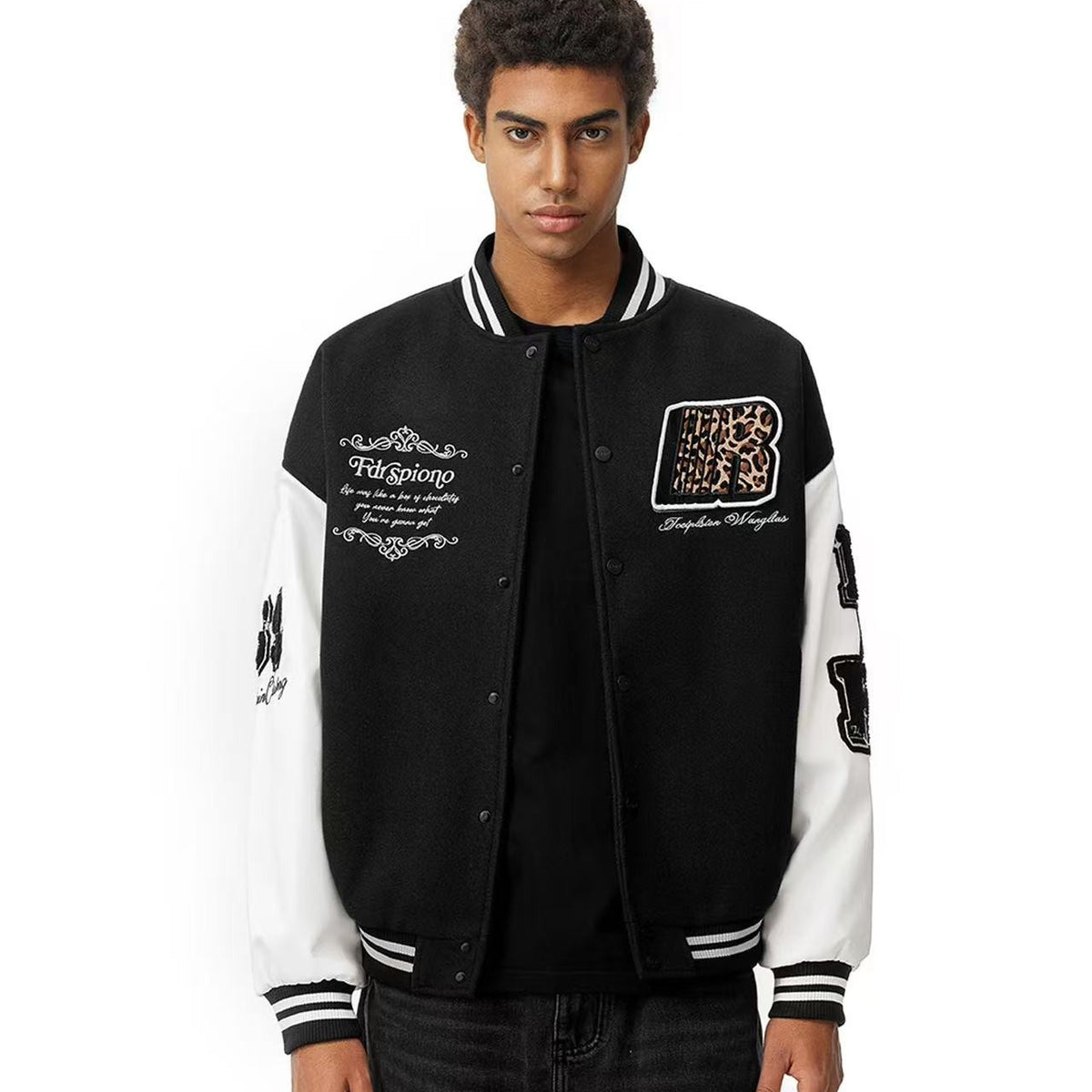 FDR Retro R-shaped Velcro Varsity Jacket