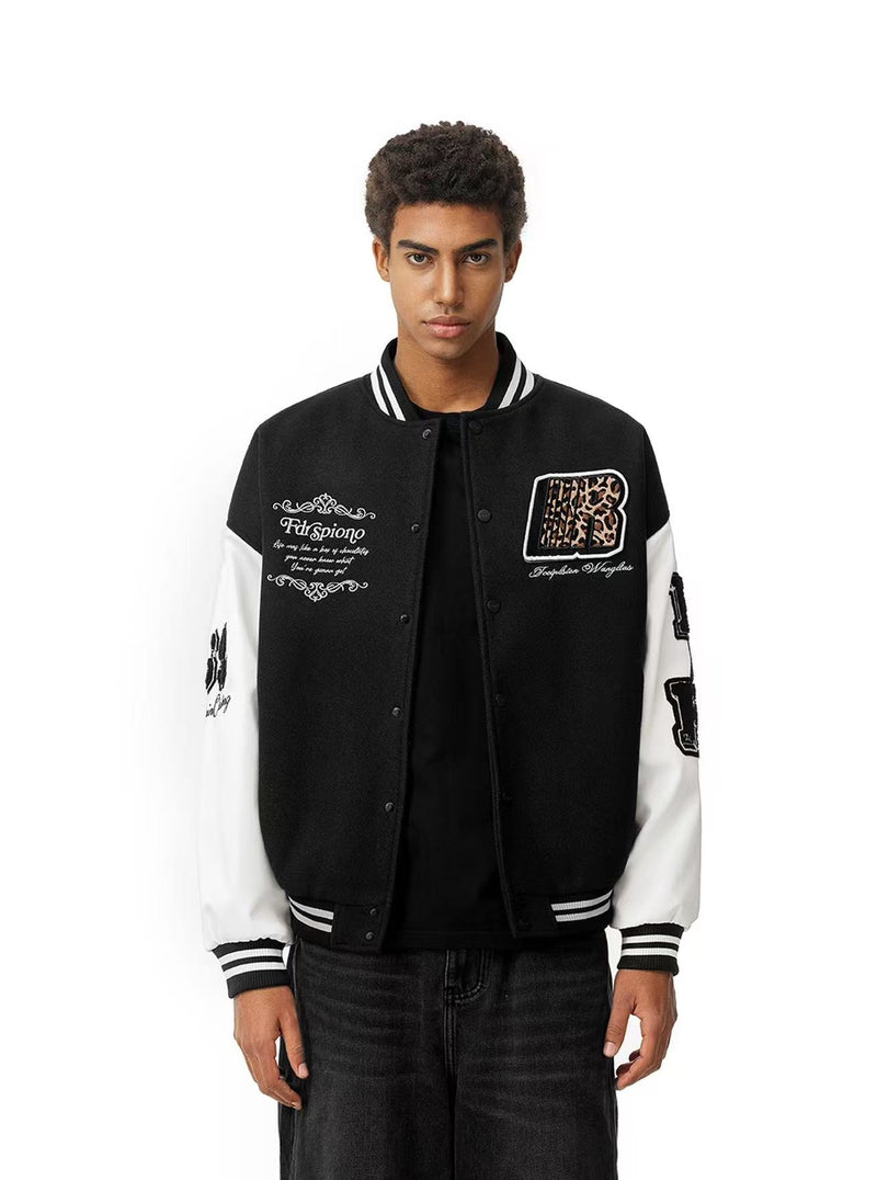 FDR Retro R-shaped Velcro Varsity Jacket