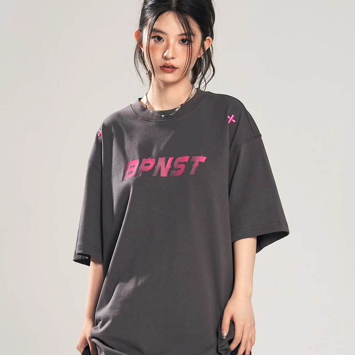 BIPOLARxNST Joint Gradient LOGO Short-sleeves T-shirts