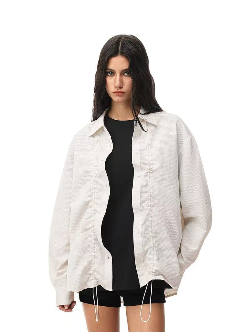FDR Adjustable Shirring Long-sleeve Shirt