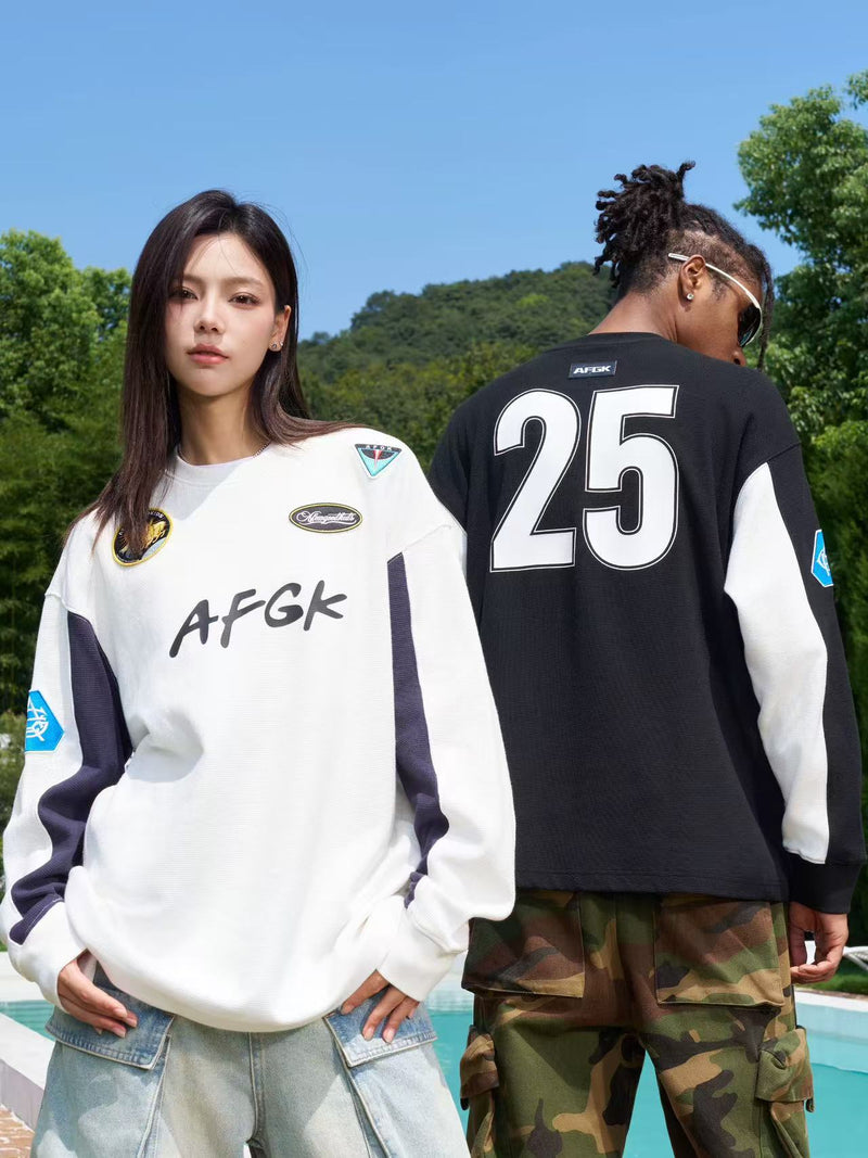 AFGK Badge Waffle Patch Long Sleeve Jersey